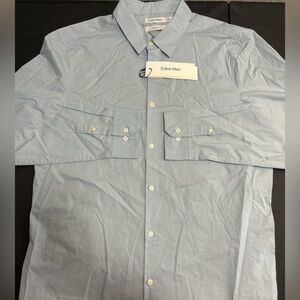 Calvin Klein Light Blue Slim Fit Shirt
